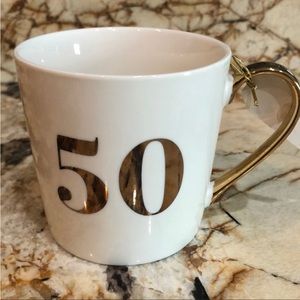Ceramic birthday mug. 50th birthday.